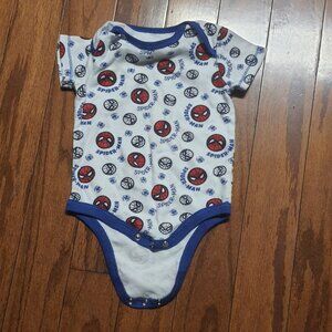 Marvel Comics Spider-Man 1 Piece Short Sleeve Bodysuit